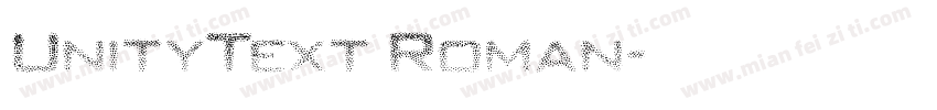 UnityText Roman字体转换